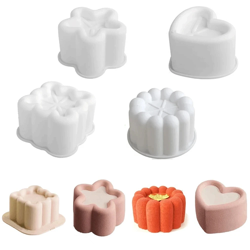 Round Heart Star Square Bento Cake Silicone Mold Chocolate Mousse Mould Soap Candle Gypsum Making Moulds Kitchen Bakeware Round Heart Star Square Bento Cake Silicone Mold Chocolate Mousse Mould Soap Candle Gypsum Making Moulds Kitchen Bakeware