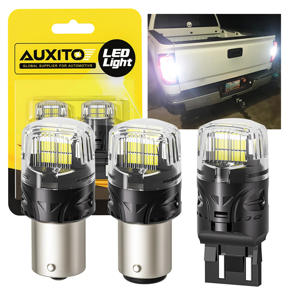 

Лампа заднего хода AUXITO T20 7443 W21/5W светодиодный P21W BA15S 1156 P21/5W BAY15D 1157, 2 шт.