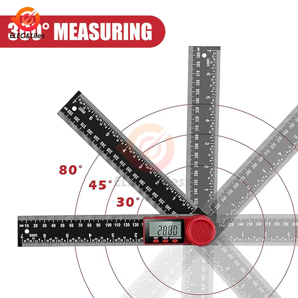200mm 300mm stainless steel Digital Protractor Angle Ruler Electron Goniometer Angle Finder Meter Gauge Measuring Tools