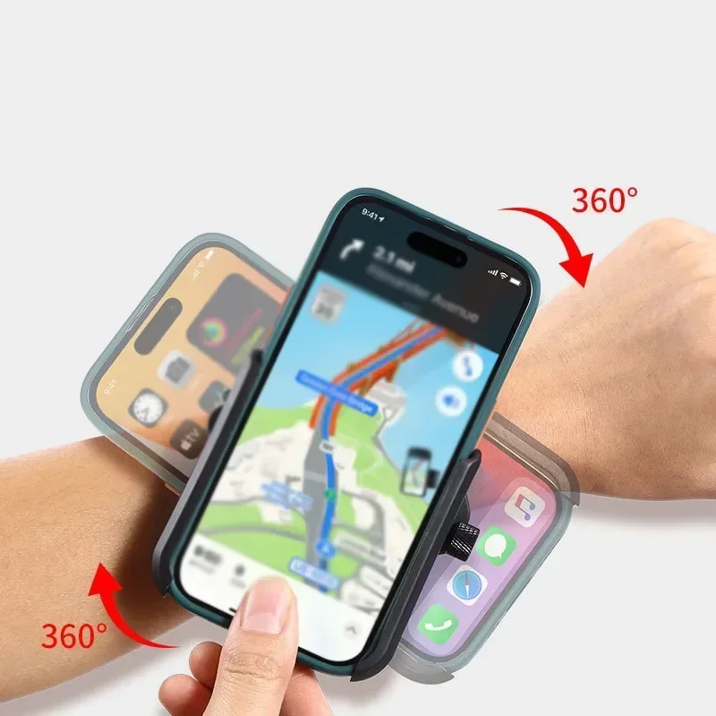 Running Sport Armbands Phone Holder for iPhone 16 15 14 13 12 Pro Max 14 Plus Samsung S24 Ultra Xiaomi Arm Band Bracket GPS Clip