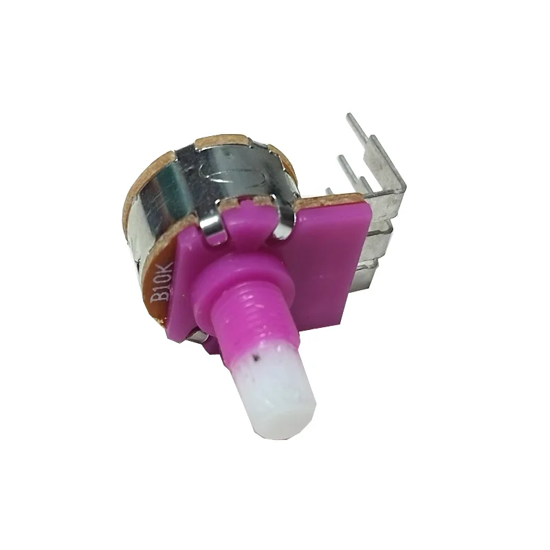 Single Potentiometer WTH148 with switch 15mm B10K B100K B500K For Amplifier Audio 10k 100k 500k 5pcs