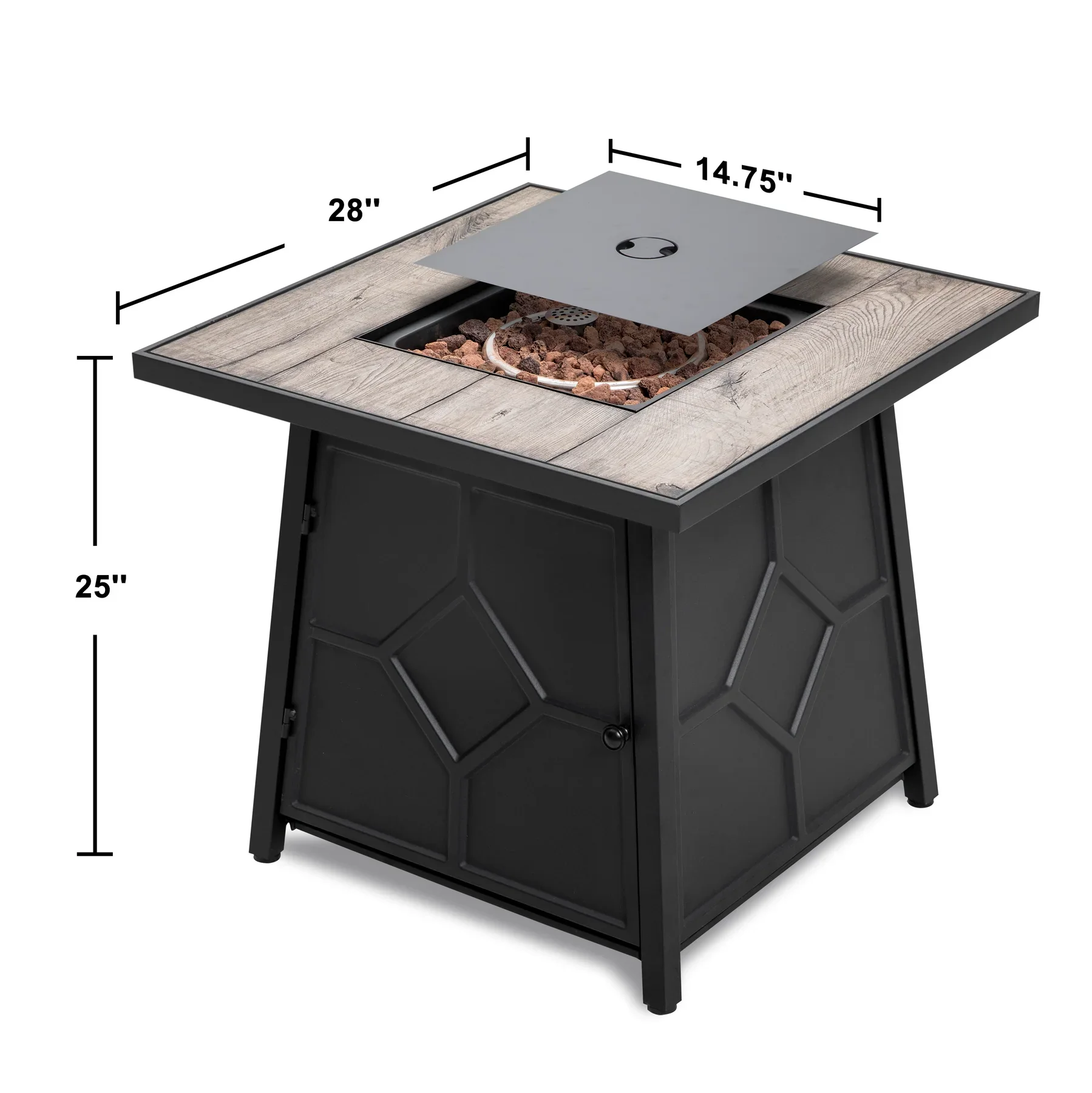 New Fire Pit Corten Steel Glass Outdoor Fire Pit Firepit Table Gas Corten Steel Outdoor