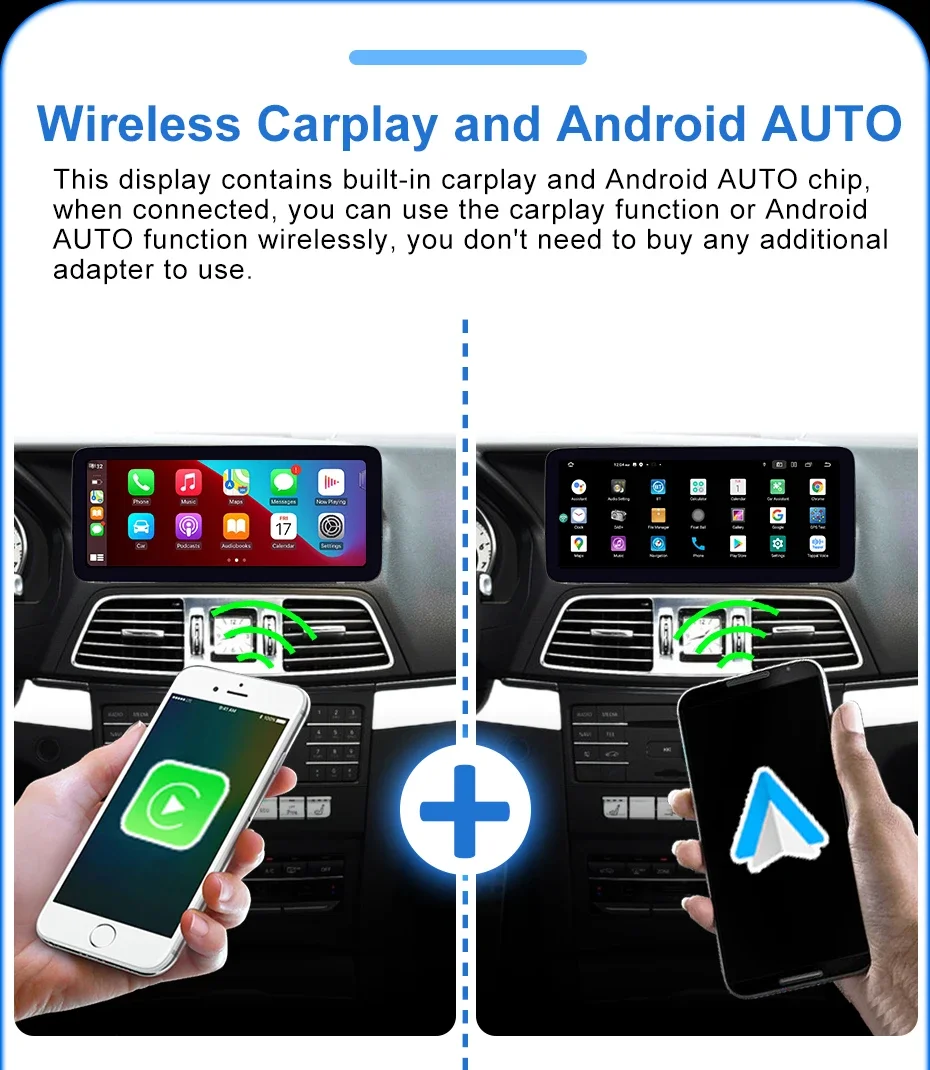 Android Auto Carplay 12,5-Zoll-Bildschirm Linux Autoradio Stereo GPS für Benz E-Klasse W212 S212 C207 W207 A207 E200 E230 E260 2009-2016 – Detail 8