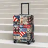 Travel Printed Suitcase Cover Holiday Vintage History Practical Luggage Case Travel Protector 1