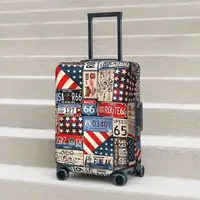 Travel Printed Suitcase Cover Holiday Vintage History Practical Luggage Case Travel Protector 1