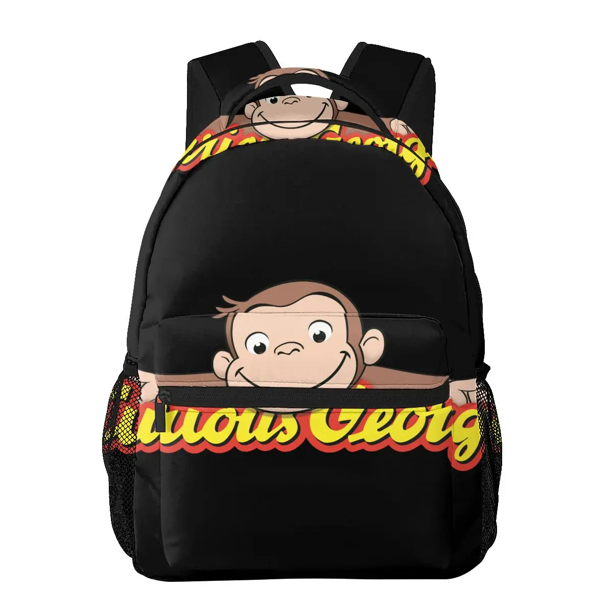 Curious George Kids Logo Casual Backpack Unisex Students Leisure Travel Computer Backpack