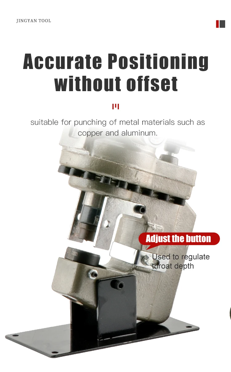 High Power 1150W Angle Iron Channel Steel Copper Aluminum Plate Hole Opener Electric Portable Hydraulic Punching Machine