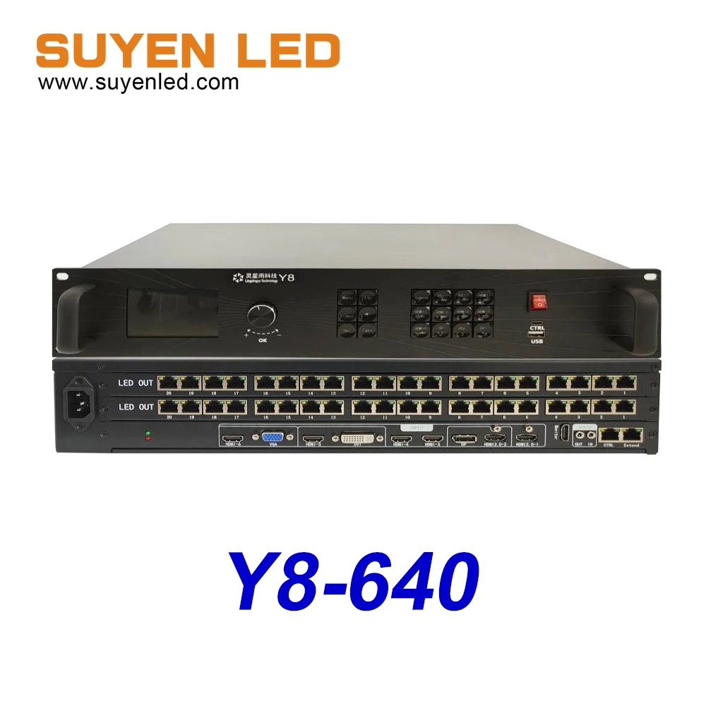 Y8-640 LINSN LED 스크린 투인원 비디오 프로세서 4K LED 컨트롤..