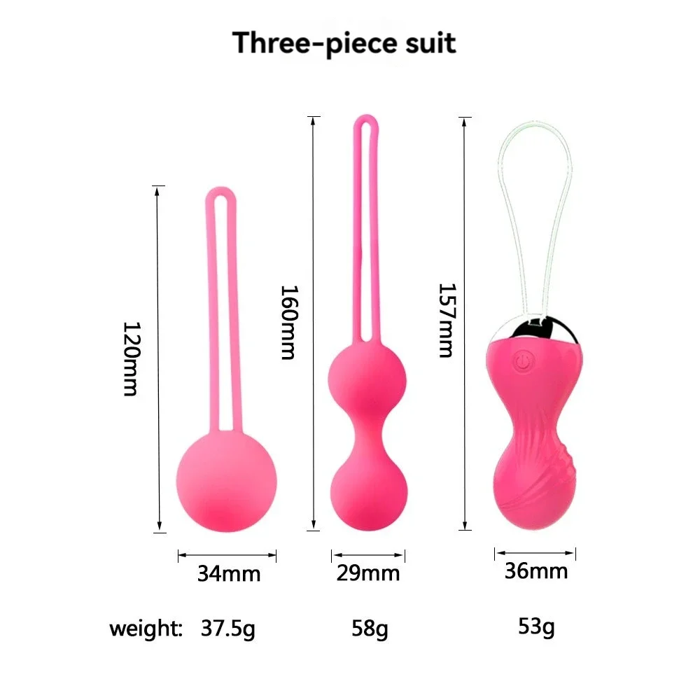 Vaginal Balls Sex Toys for Women Vagina Tighten Exercise Chinese Kegel Ball Vibrator Ben Wa Geisha Pelvic Muscle Balls Trainer