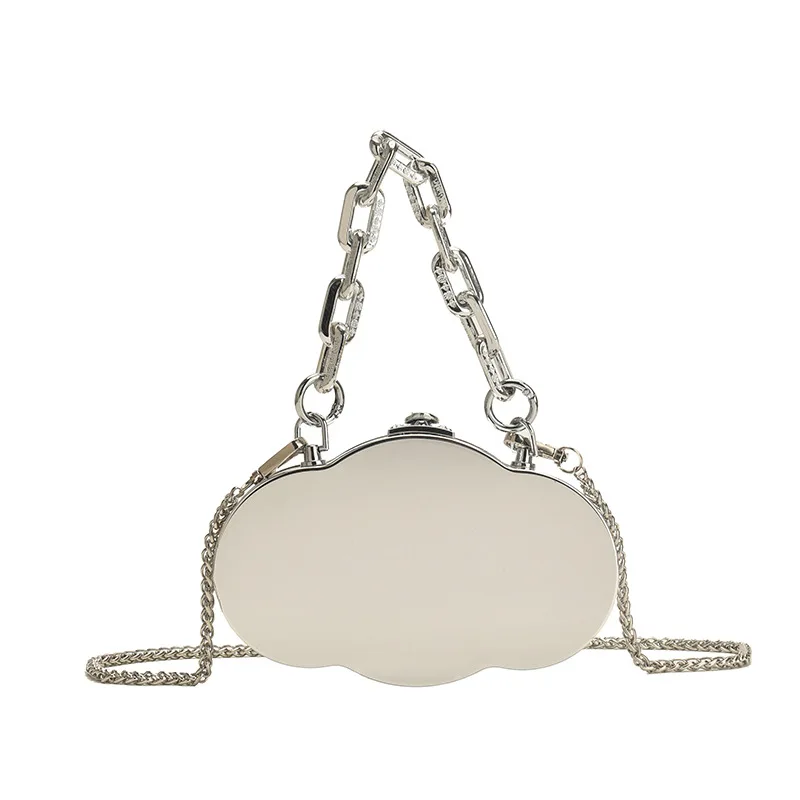 Cloud Shape Metal Lipstick Bag For Women Dinner Bag Designer Shell High Quality Shoulder Bags Luxury Purses Crossbody shoulder bags women evening bag