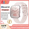 Amoled Ultra-thin Curved Waterproof Smartwatch Women Blue Tooth Call Smart Watch Men Sleep 24h Heart Rate Health Monitor Sports 1