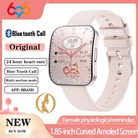 Amoled Ultra-thin Curved Waterproof Smartwatch Women Blue Tooth Call Smart Watch Men Sleep 24h Heart Rate Health Monitor Sports 1