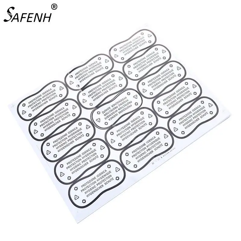 75pcs Adhesive Bikini Try On Sticker Labels Diy Crafts Transparent Hygiene Label Clear Tape Swimwear Lingerie Underwear