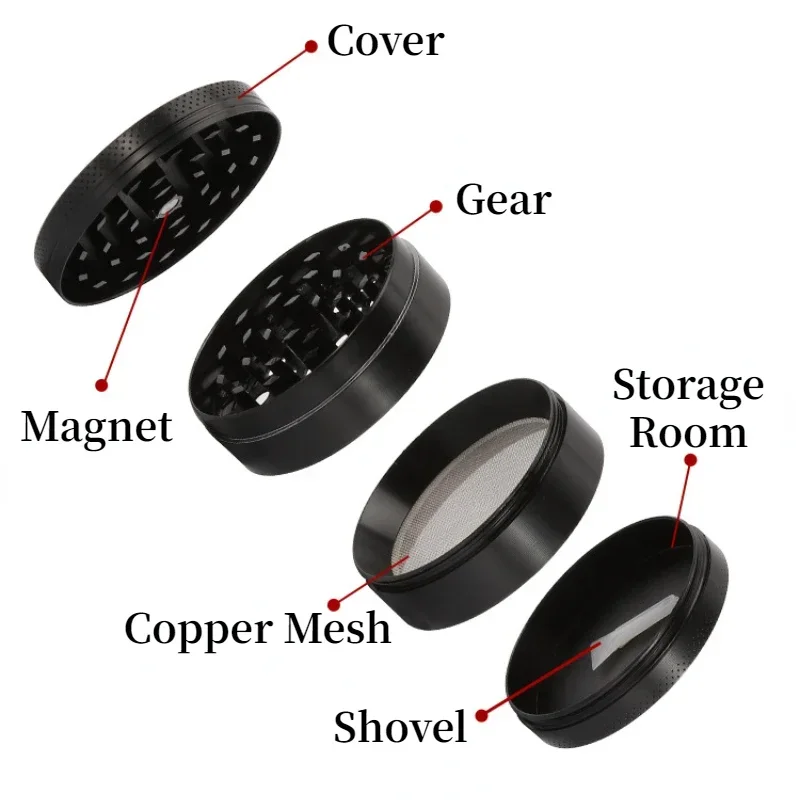 40mm Mini Tobacco Grinder Zinc Alloy Herb Grinder Kitchen Accessories