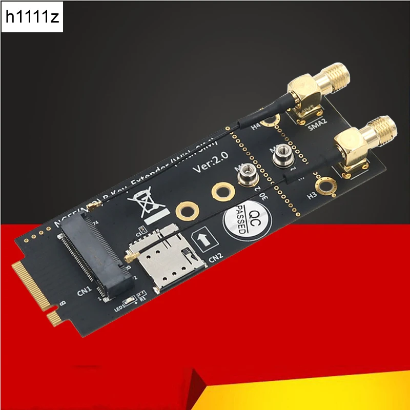 

Адаптер-переходник NGFF M.2 Key B на Key B, переходник со слотом для SIM-карты NANO 2,4G/Φ антенна поддерживает модуль 3G/4G/Φ, M.2, сетевая карта Wi-Fi