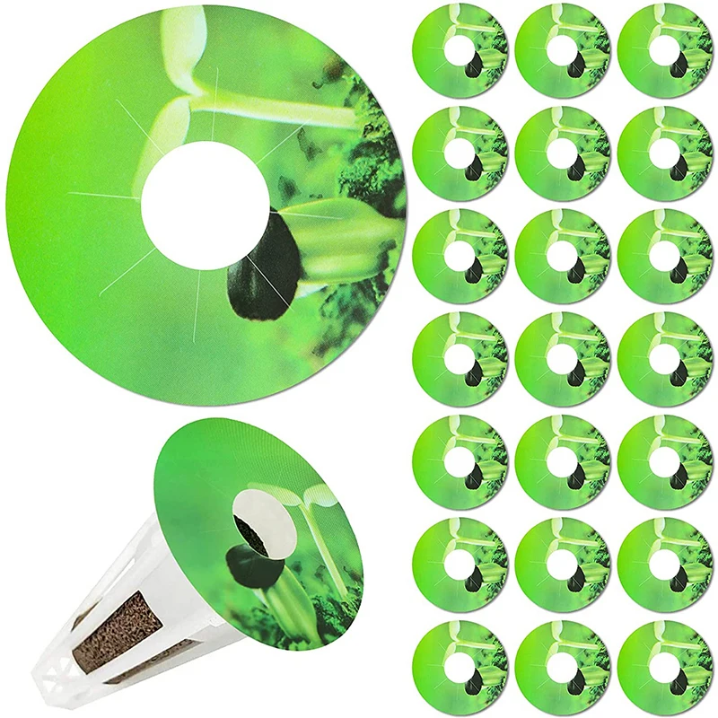 ceramic flower pots 50Pcs Anti-moss Seed Pot Labels PVC Stickers Peel and Stick Hydroponic Tags For Aerogarden Seed Pods Garden Plant Grow Basket decorative indoor flower pots