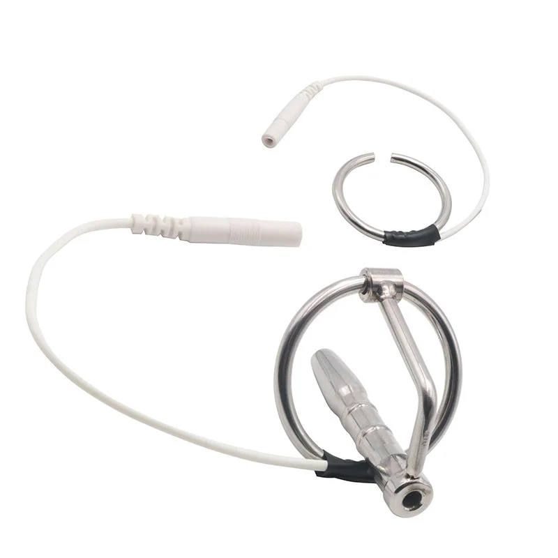 Electric Shock Horse Eye Stick Pulse Massage Masturbation Rod Penis Extender Urethral Sound for Men