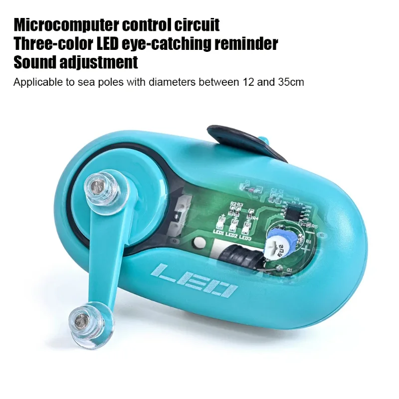 Fishing Tool Indicator light bait electronic buzzer alarm sound and light indicator pole tip pliers electric bell outdoor