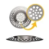 Kitchen Sink Filter Stainless Steel Mesh Sink Strainer Filter Bathroom Sink Strainer Drain Hole Filter Sewer Screen Strainers 5