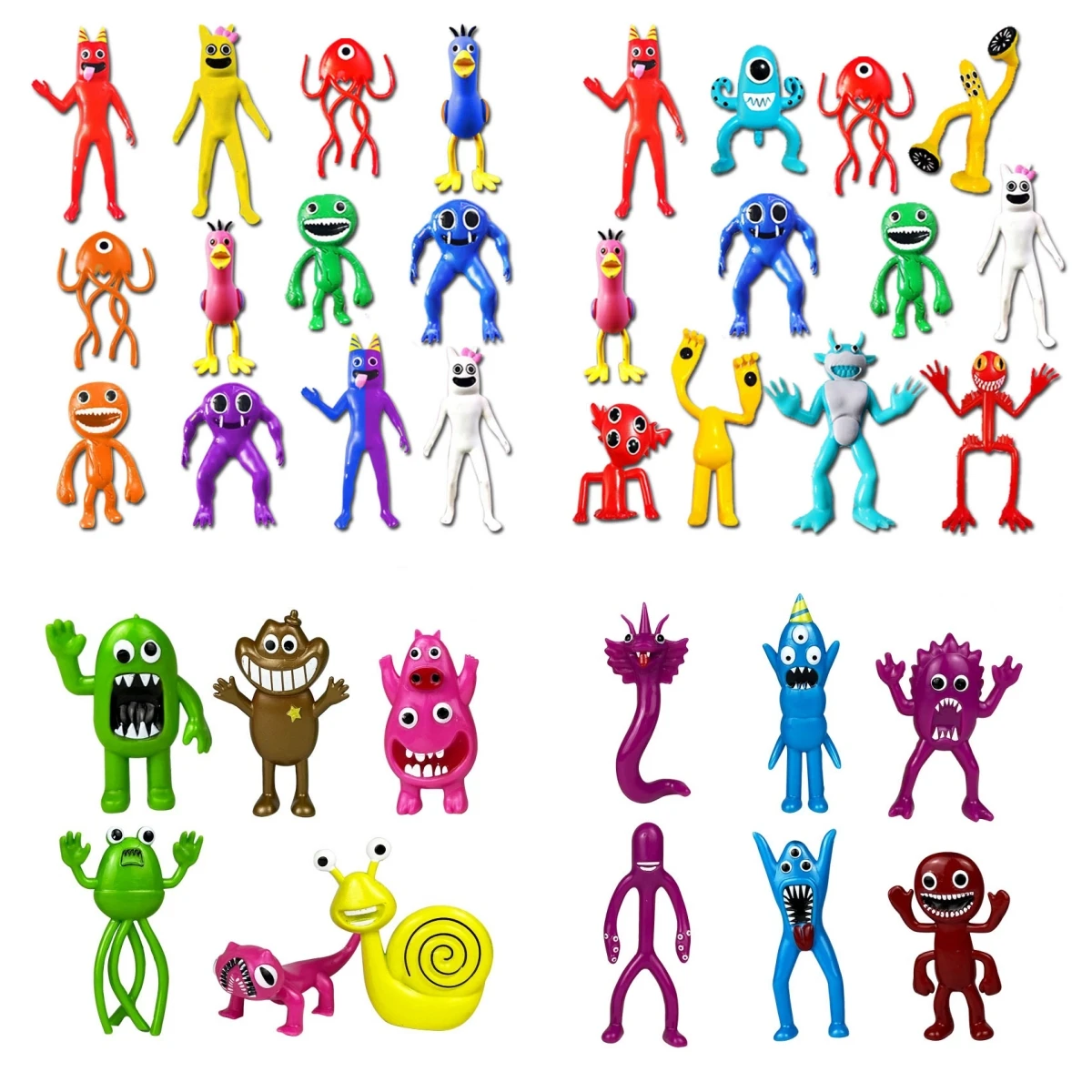 

6/12Pcs/set Garten Of Banban Action Figures Model Horror Game Rainbow Friends Anime Figure Desktop Model Children Toys Gift