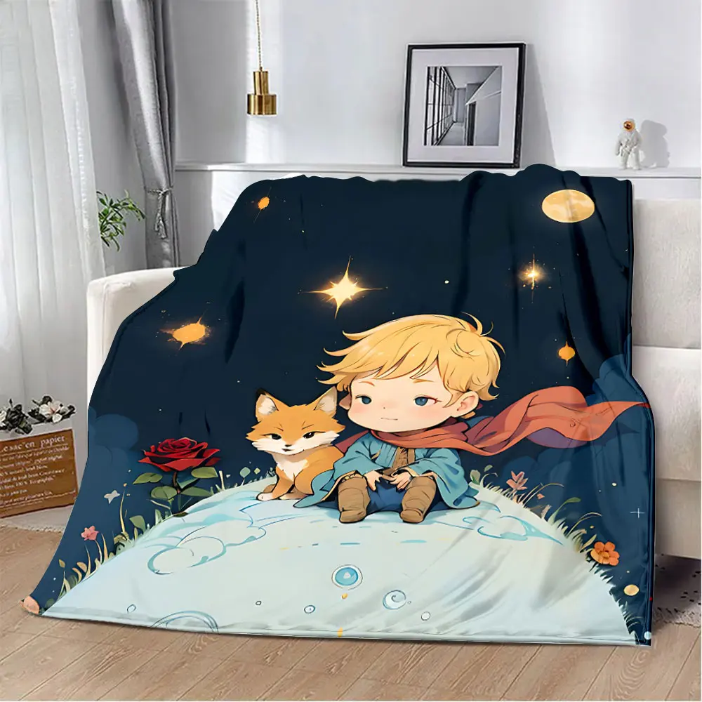 Carcoon The Little Prince Printed Blanket Picnic Blankets Warm Blanket Soft and Comfortable Blanket Home Travel Birthday Gift 2