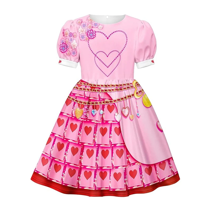 thumbnail image 1 of Disfraz de Cosplay rojo de Descendants 4 para niñas, disfraz de Cosplay de The Rise of Red Chloe, traje de fiesta de Halloween de princesa para niñas, 1 of 4