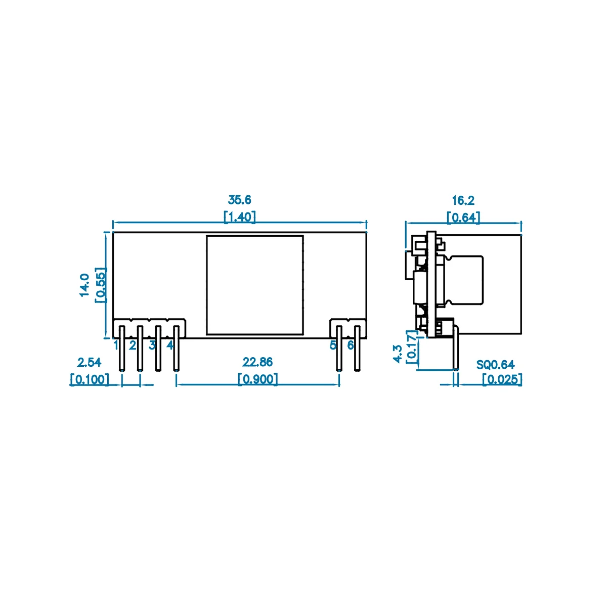 DP1435 POE Module 5V 2.4A IEEE802.3Af Without Capacitance Supports 100M 1000M POE Module 6