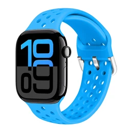 Breathable Silicone Watch Strap - Ultra 3 - 2 - 1 49mm (Blue)