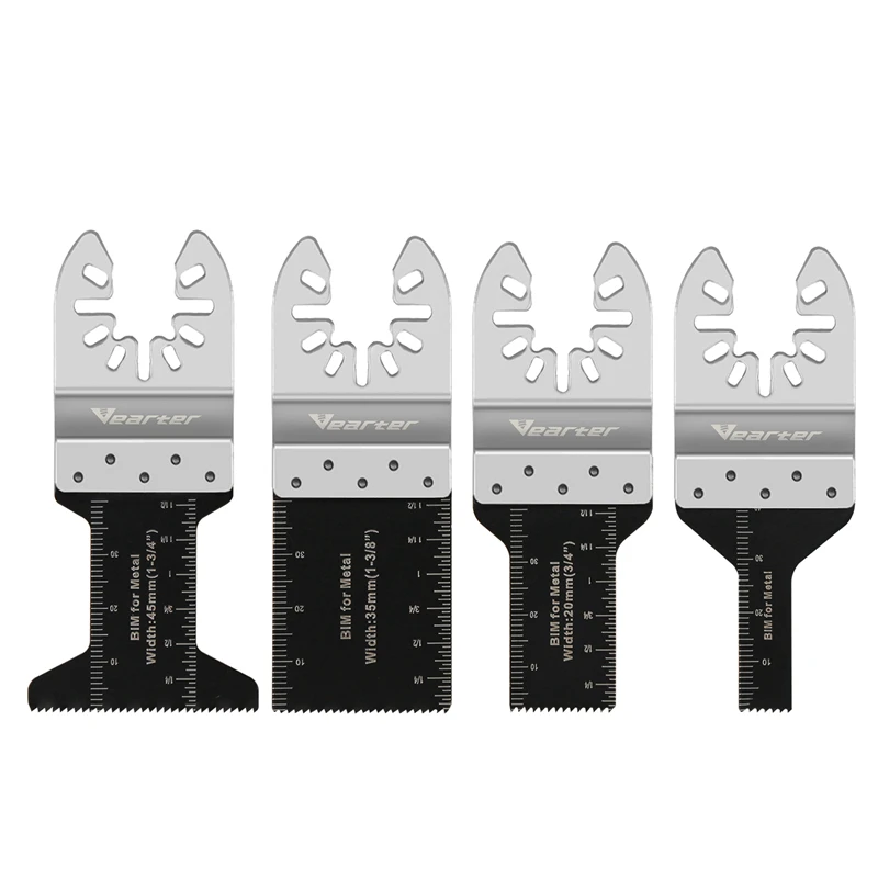 Vearter 4PCS 10/20/35/45mm Bi-Metall Oszillierende Werkzeug Sägeblätter Für Metall holz Eisen Nägel Gipskarton Schneiden – Detail 6