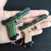 Mini 1:3 Alloy TTI G34 Pistol Model Keychain Detachable Fake Gun Collection Bag Pendants Fidget Toy Party Gift for Adult Boy 5