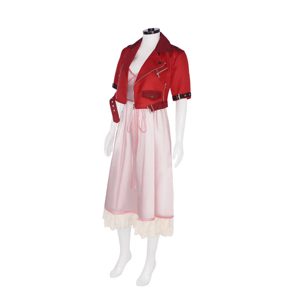 Final Fantasy VII Aerith Gainsborough Cosplay Costume for Women (Unofficial)