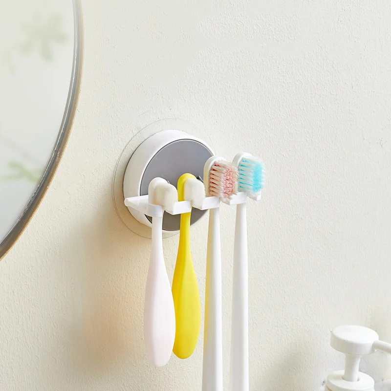 Toothbrush Holder Wall Mount Toothbrush Storage Rack ABS Electric Holder Bathroom Toilet Bedroom Storage Accessories