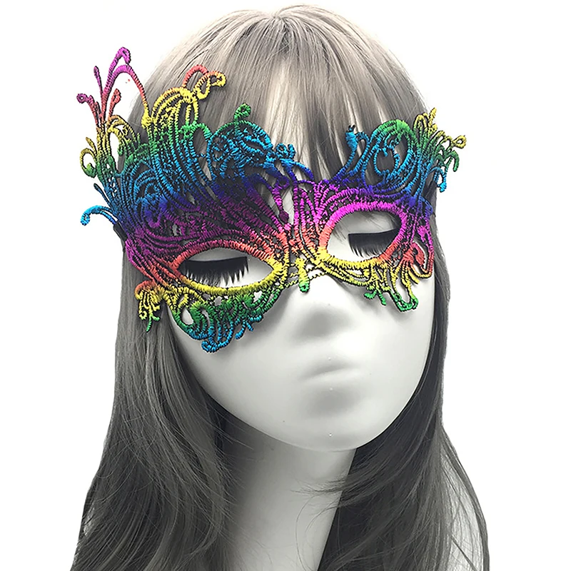 Halloween Half Face Mask Luxury Masquerade Women Dress Christmas Party Cosplay Decoration Eye Mask Nightclub Lace eye mask face mask halloween mask party masks masquerade mask 3d printed mask 3d face masks superhero mask lace masquerade mask