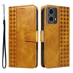 Premium Magnetic Leather Flip Wallet Case - Sleek and Durable Design - Motorola Moto E32s (YW)