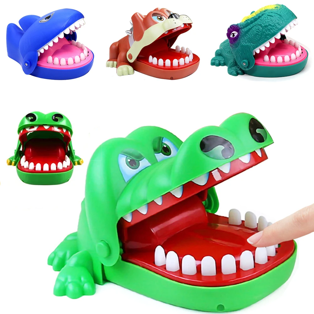 Funny Bulldog Shark Crocodile Dinosaur Bite Finger Game Children's Toys  Novelty Toy Intellectual Game Kid Family Games - AliExpress