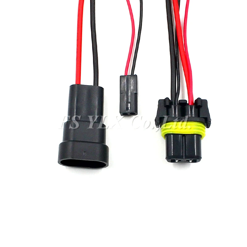 FSYLX 2pc 9005 hb3 9006 hb4 H1 D2S 용 하이 빔 HID Bi-제논 어댑터 HID Bi-제논 헤드 라이트 개조 하네스 소켓 케이블