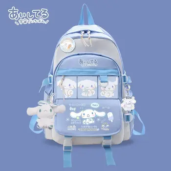 Anime Sanrio Plush Toy Cinnamoroll Backpack Children Girl Boy Blue Schoolbag Kawaii Student School Bag Computer Large Gift 1