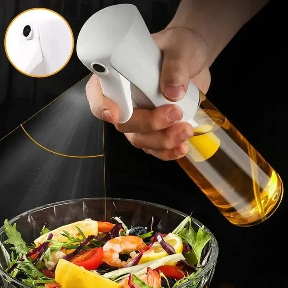 200ml Oil Spray Bottle Glass Material Precision Spray Vinegar Sprayer Food Grade Anti-leakage Design Kitchen Spray Bottle
