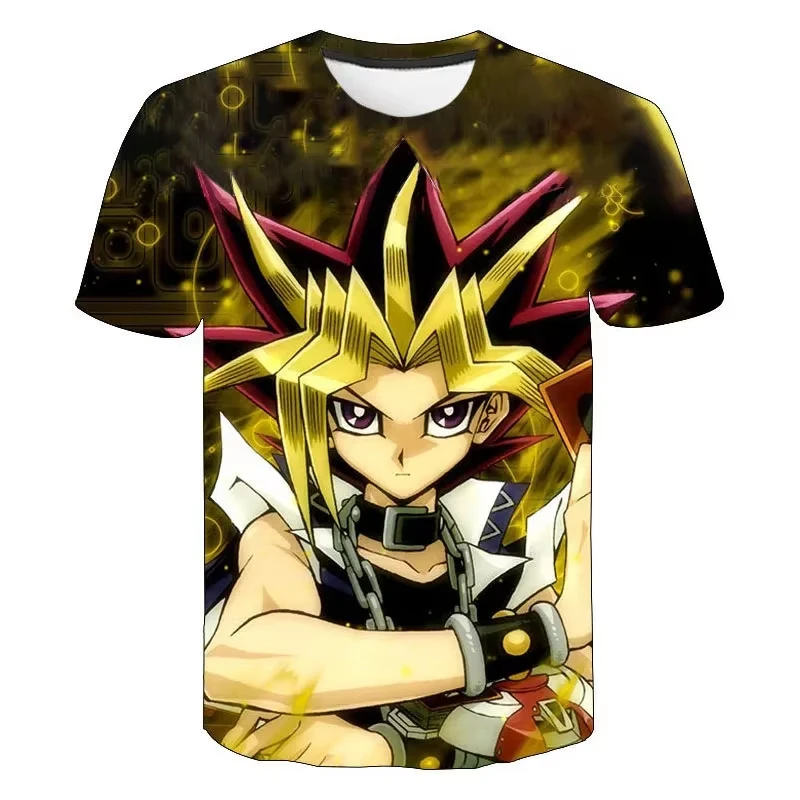 Anime Yu Gi Oh 3D Print T-Shirt Men Women Casual Fashion Short Sleeve Casual T Shirts Oversized Harajuku Tees Tops For Kid Clothing