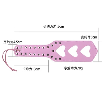 Faux Leather Whip Crop Flogger Restraint Paddle Pad Flirting Roleplay Fetish Bondage Slave Erotic Sexy Lingerie Sexual Toy Adult 4