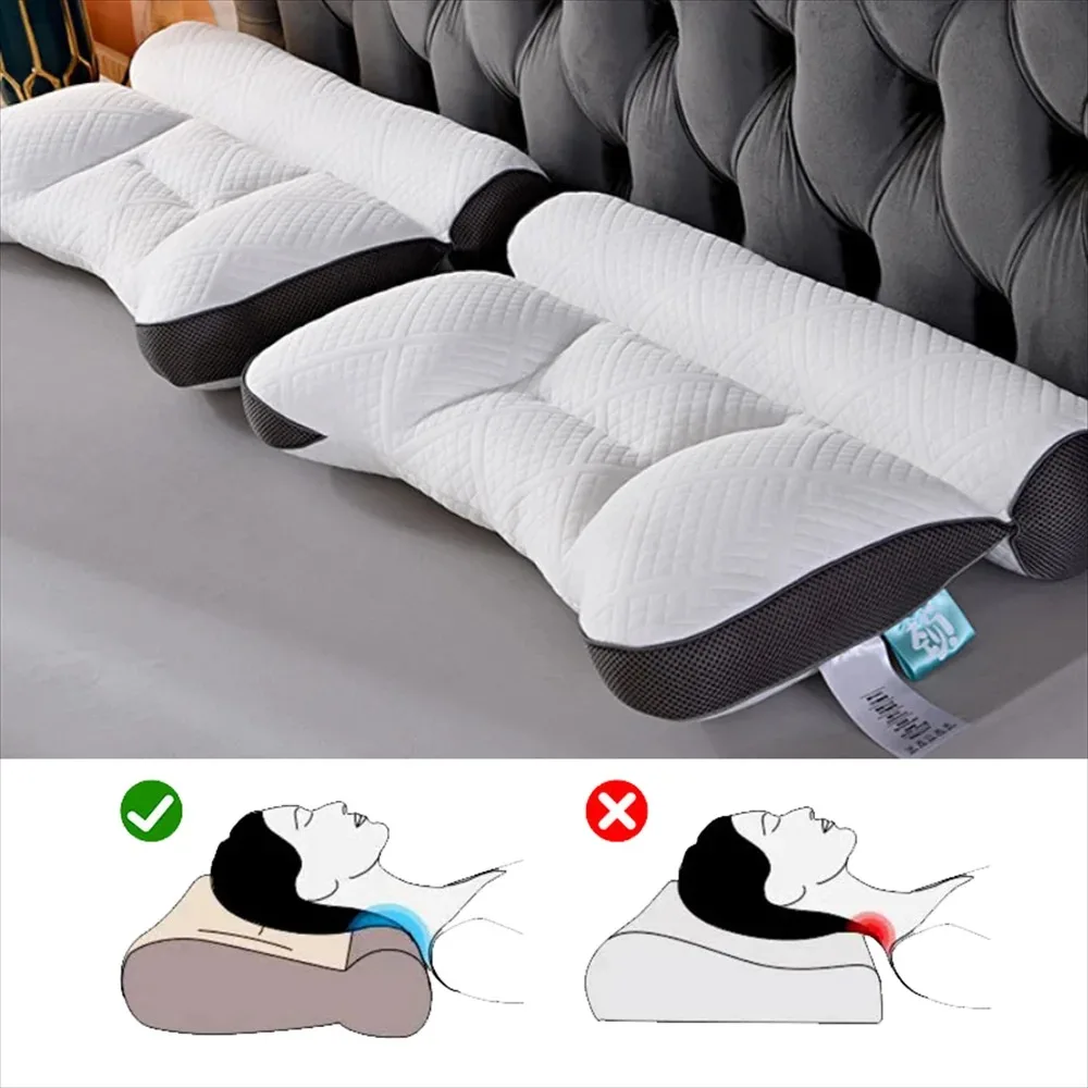 Memory Foam Pillow Multifunctional Slow Rebound Shaped Soft Travel Pillow Breathable baby Sleep Pillow Cervical Support Relaxing 2