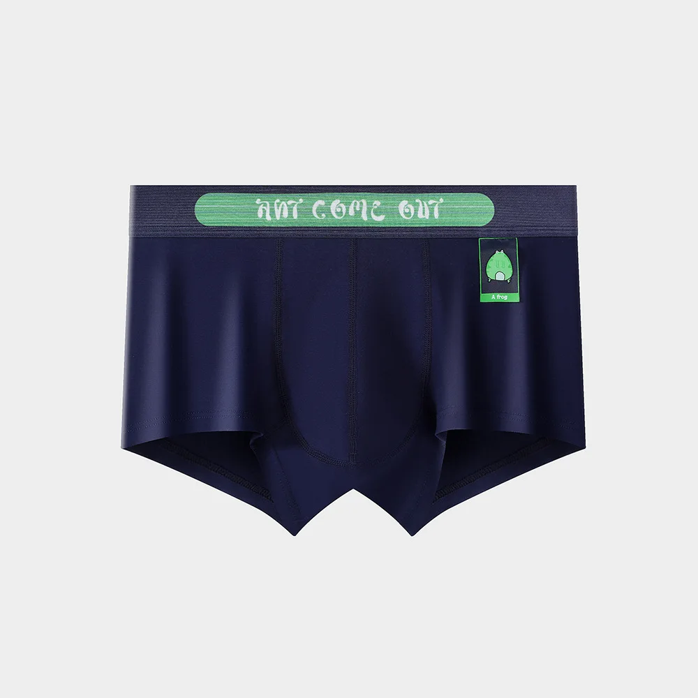 New cotton men's underwear with printed flat angle shorts 3PCS