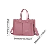 New Large Capacity Canvas Tote Bags for Women Work Commuting Carrying Bag College Style Student Outfit Book Shoulder Shopper Bag 6