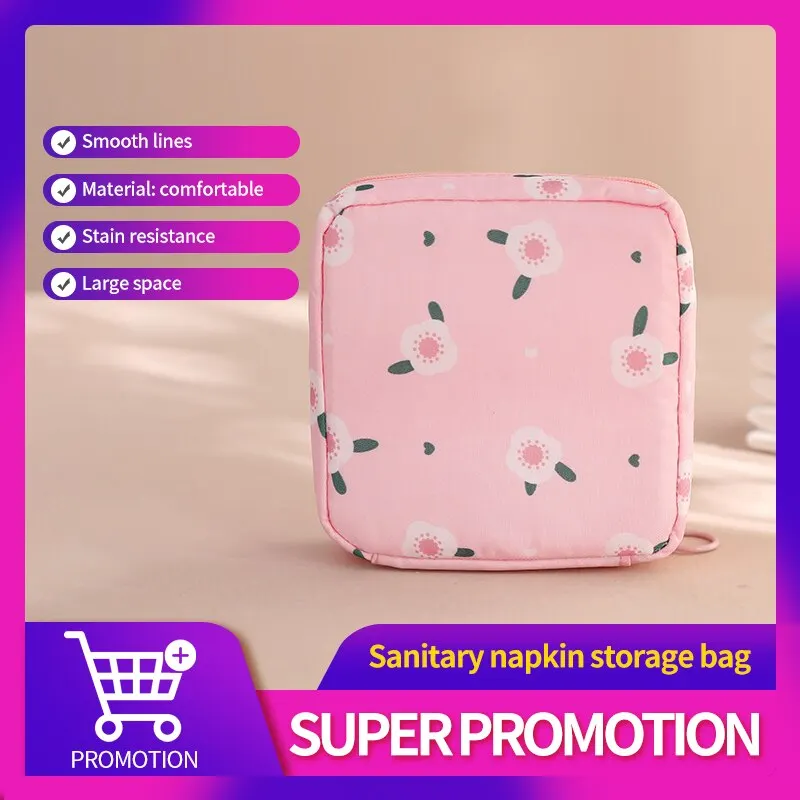 Women Tampon Storage Bag Sanitary Pad Pouch Napkin Cosmetic Bags