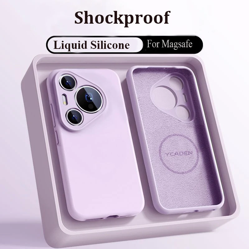 Magnetic Silicone Matte Wireless Charging Case