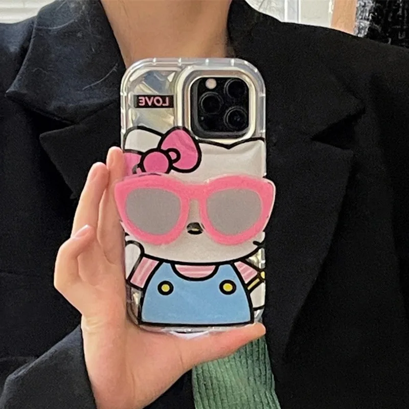 LOUIS VUITTON LV HELLO KITTY PATTERN iPhone 14 Case Cover