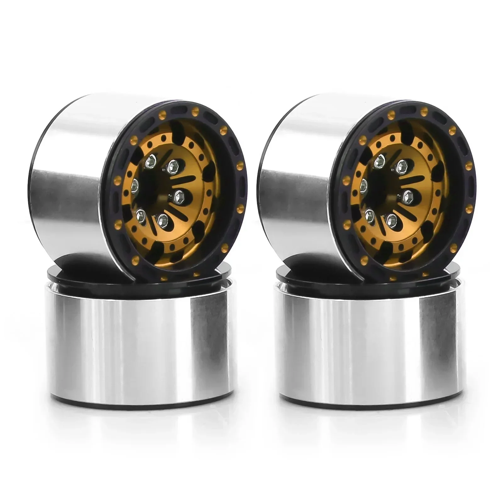 

Колесный обод PigRC, 4 шт., 1,0 дюйма, металлическая Ступица колеса для радиоуправляемого гусеничного автомобиля 1/18 1/24 TRX4M Axial SCX24 AX24, детали для обновления