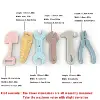 6pcs children's toys teething tools shaped silicone teething teethers for teething babies daily use 6pcs set multicolor mixing 6