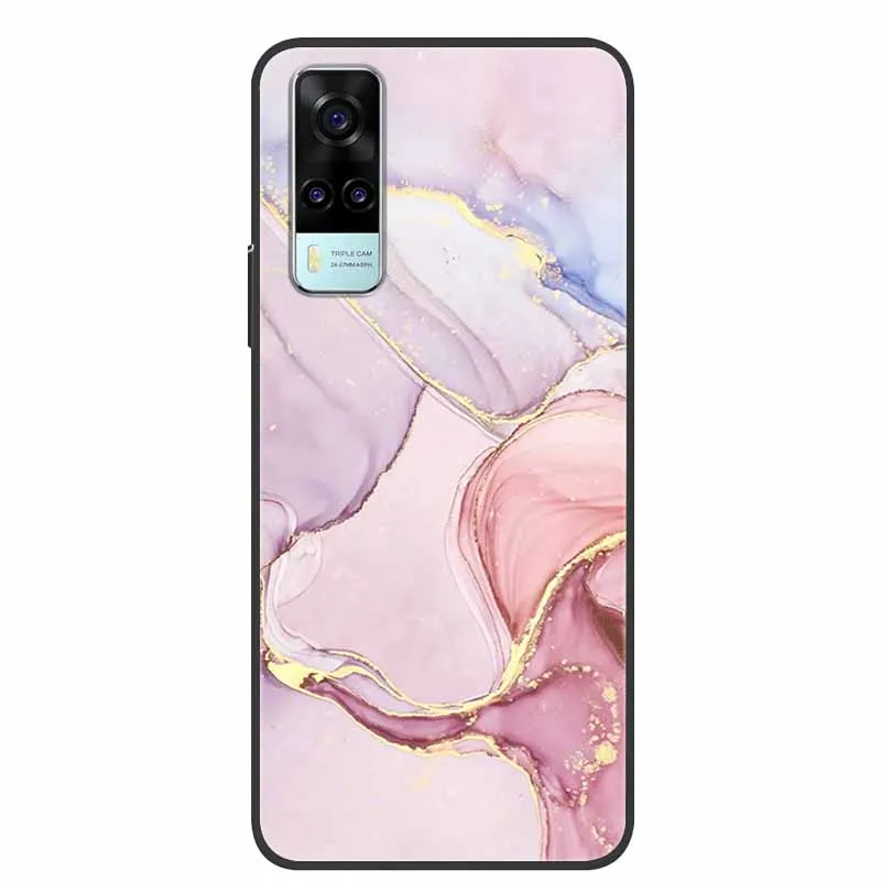 Marble Soft TPU Silicone Phone Cover - Protective Back Case Coque