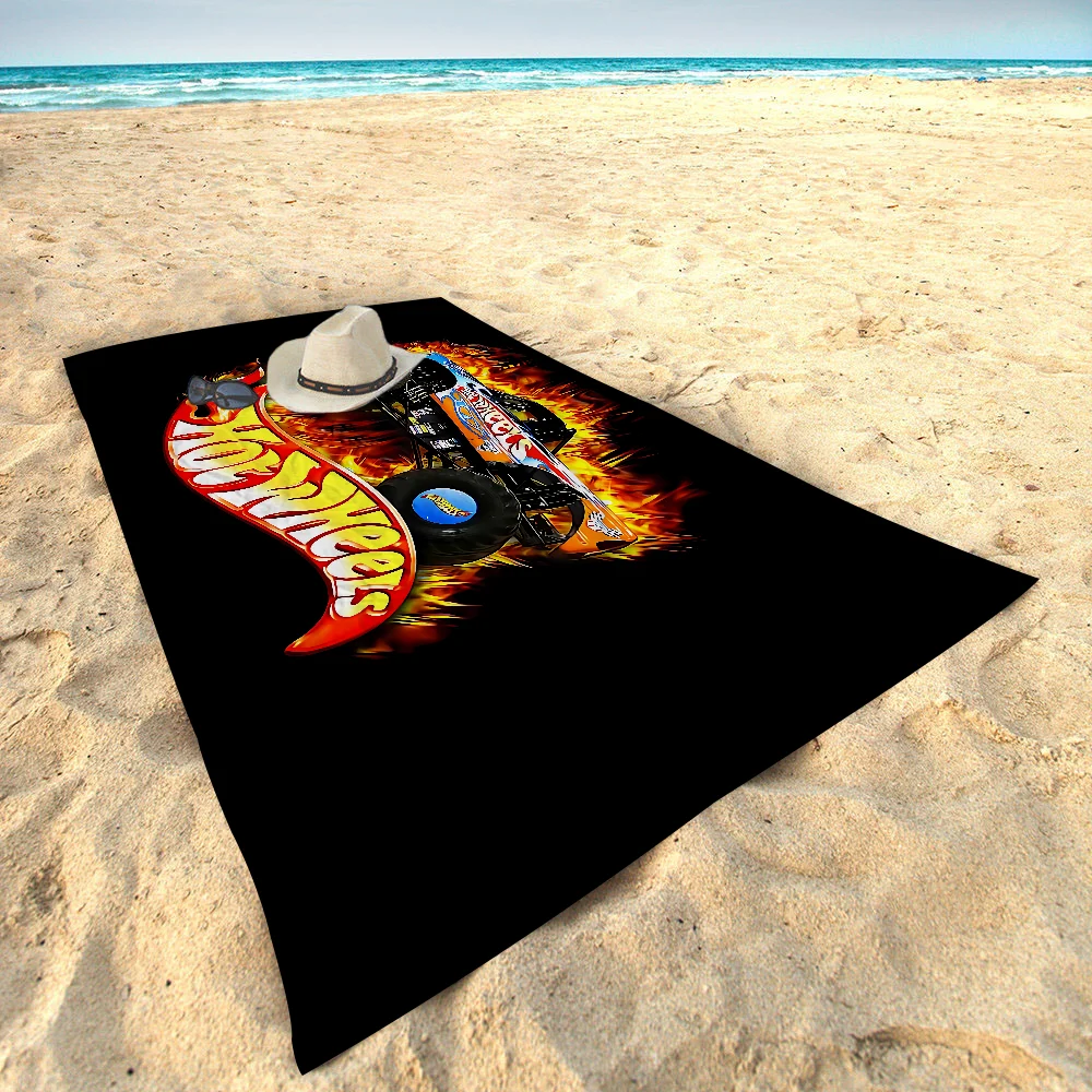 Hot Wheels Racing Microfiber Beach Towel Absorbent Quick dry Soft Yoga Swimming Resort Mountain Climbing Towel 4